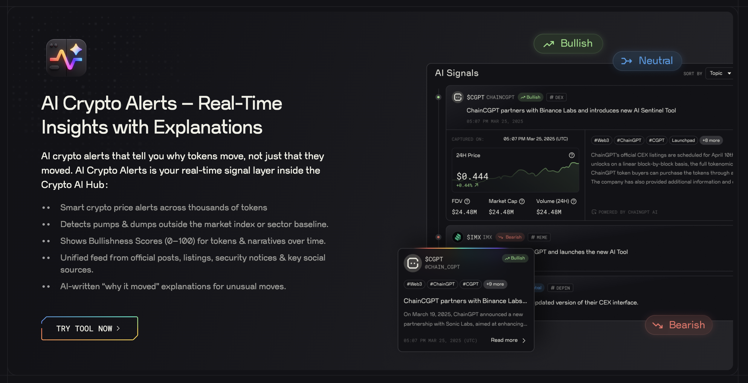 ChainGPT AIHub ($CGPT) Buzzdrop - $49,999.988 | ChainGPT Pad